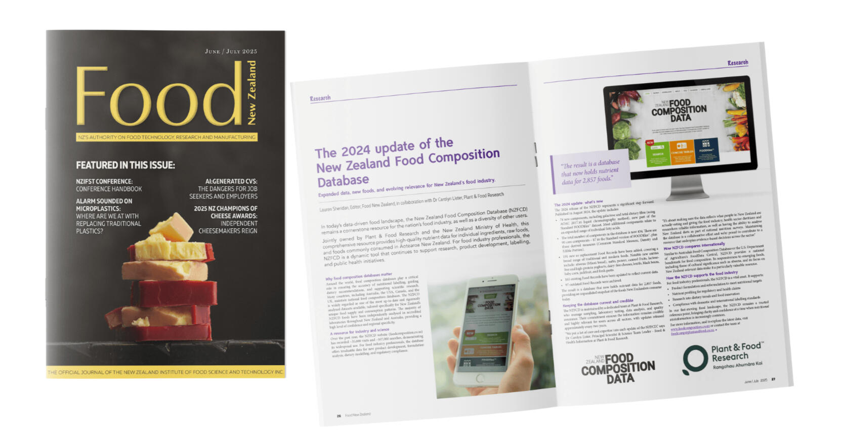 Food NZ Magazine, Editorial team Lauren Sheridan, Editorial team for Food NZ magazine, the industry journal for NZ Institute of Food Science Technologies Inc.